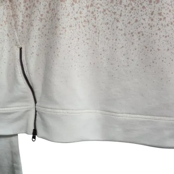 CALIA by Carrie Underwood Effortless Zip Peach White Sweatshirt Size Small - Picture 3 of 8